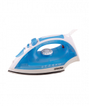 Iron Mesko MS 5023 Blue/White, 2200 W, With cord, Anti-scale system, Vertical steam function