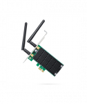 TP-LINK Archer T4E Dual Band PCI Express Adapter 2.4GHz/5GHz, 802.11ac, 300+867 Mbps, 2xDetachable antennas