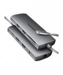 AXAGON Multi port USB-C 5Gbps hub | HMC-8HLSA