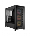 Corsair PC Case, Frame 4000D RS ARGB Modular, Black, Mid-Tower