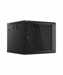 Lanberg, Rack cabinet 19" wall-mount 9U/600x600 (flat pack) V2, WF01-6609-10B, Black