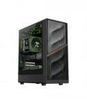 Gamemax Case, AERIS 330 MB, Black, Mini Tower, Power supply included No