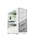 Gamemax Case, AERIS 330 MW, White, Mini Tower, Power supply included No