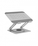 Raidsonic Laptop stands IB-NH300-R, Ergonomic positioning, Rotatable design, 17", Silver