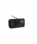 Sharp DR-P420(BK) Tokyo Portable Digital Radio, FM/DAB/DAB+, Bluetooth 5.0, USB or Battery Powered, Midnight Black Sharp