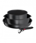 TEFAL Pots and pans set, 4 pcs, L7629453 Ingenio Daily Chef, Frying, Diameter 18/22/26 cm, Suitable for induction hob