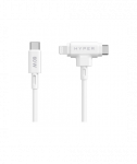 Hyper HyperJuice Silicone USB-C to USB-C and Lightning Hybrid 60W Cable