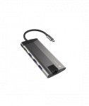 Natec USB-C Multiport Adapter  NMP-1690 0.15 m, Grey, USB Type-C