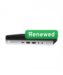 HP Renewed Grade A, ProDesk 600 G5 DM, Intel Core i3, i3-9100T, 8 GB, NVMe, 128 GB, Intel UHD Graphics 630, Windows 11 Home