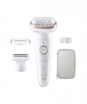 Naiste raseerija Braun, SES9-030 Silk &eacute;pil 9, Operating time (max) 50 min, Number of power levels 2, Wet & Dry, White/Rose