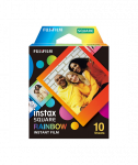 Fujifilm, Instax Square Rainbow (10) Instant Film, 72 x 86 mm, 2.4 x 2.4" Image Area, 3.4 x 2.8" Print Size, Quantity 10