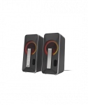 Genesis Computer Speaker Helium 100BT RGB Gaming Speakers, Bluetooth, Silver/Black
