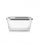 Caso Glass Vacuum Container with Plastic Lid | VacuBoxx Inox XL | Transparent