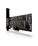 SSD ACC ADAPTER NVME/SATA/M.2/SP&LP PCEM2-D AXAGON