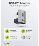 Goobay 74445 USB-C Adapter 180&deg; U-Shape, USB4