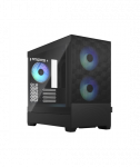 Fractal Design, Pop Mini Air RGB, Side window, Black TG Clear Tint, mATX, Mini ITX, Power supply included No, ATX