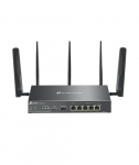 Wireless Router TP-LINK Omada 4G+ Cat6 AX3000 Gigabit VPN Router Wi-Fi 6 (802.11ax) Data speed 2402 Mbit/s Ethernet WAN Yes