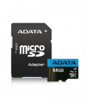 MEMORY MICRO SDXC 64GB CLASS10/W/A AUSDX64GUICL10A1-RA1 ADATA