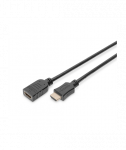 Digitus HDMI High Speed extension cable AK-330201-050-S Black, Type A M/F, 5 m