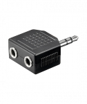 Goobay | Headphone AUX adapter, 3.5 mm jack 1-to-2