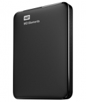 External HDD WESTERN DIGITAL Elements Portable 1TB USB 3.0 Colour Black WDBUZG0010BBK-WESN