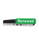 HP Renewed Grade A, EliteDesk 800 G4, Intel Core i5, i5-8500T, 8 GB, SSD, 256 GB, Intel UHD Graphics 630, Windows 11 Pro