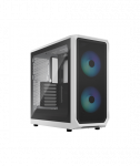 Fractal Design, Focus 2, Side window, RGB White TG Clear Tint, Midi Tower, Power supply included No, ATX