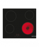 Pliidiplaat Bosch, PKE61RBA2E, Electric, Number of burners/cooking zones 4, Touch, Timer, Black