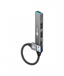Goobay Slim 4-Port USB Hub, USB-A to USB-C/USB-A, 5 Gbit/s | 74458