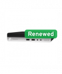 HP Renewed Grade A, ProDesk 400 G4, Intel Core i3, i3-8100T, 8 GB, SSD, 128 GB, Intel UHD Graphics 630, Windows 11 Pro