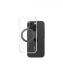 CARE by PanzerGlass Feature Case Transparent w. Black Kickstand & MagSafe iPhone 16 Pro | CARE