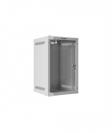 Lanberg Rack cabinet 10" wall-mount 9U/280x310 (flat pack) with glass door | WF10-2309-10S | Gray