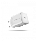 MOBILE CHARGER WALL USB-C 20W/1PORT WHITE ACU-PD20W AXAGON