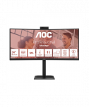 AOC CU34E4CW, 34", VA, UWQHD, 120 Hz, 4 ms, 3440 x 1440 pixels, 350 cd/m&sup2;, HDMI ports quantity 2, Black