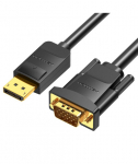 CABLE DP TO VGA 2M/BLACK HBLBH VENTION