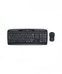 Klaviatuur Logitech Wireless and Mouse Combo, US INT, Black