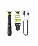 Philips Face and Body Shaver, QP6542/15 OneBlade Pro 360, Operating time (max) 90 min, Wet & Dry, Lithium Ion, Black