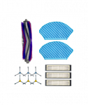 Midea Spare Parts Kit: Side Brush&times;6pcs, Main Brush&times;1pc, HEPA Filter&times;3pcs, Mopping Cloth&times;2pcs for M7 | Midea