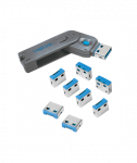 Logilink, USB port blocker (1x key and 8x locks), AU0045 | Logilink