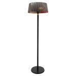 TunaBone Electric Standing Patio Heater, Double clear halogen heating lamps | TB1821SH-01 | Patio heater | 2100 W | Black