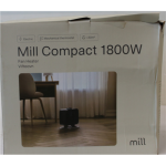 SALE OUT. Mill | Heater | CUS1800MECBA | PTC Fan | 1800 W | Suitable for rooms up to 30 m&sup2; | Black | DAMAGED PACKAGING