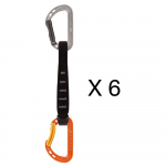 PETZL Spirit Express 17cm 6-Pack - komplektid