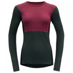 DEVOLD Lauparen Merino 190 Shirt Woman beetroot/woods/ink L