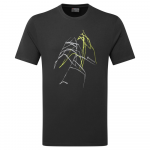 Montane Abstract Mountain T-Shirt midnight grey - T-s&auml;rk XXL