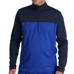 SPYDER Mens Charger 1/2 Zip blue - termopesu M