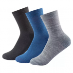 DEVOLD Daily Medium Sock 3-Pack grey/black/navy EU 36-40
