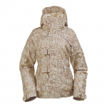 BURTON W Dream JKT Chstnt paper print - jope S