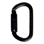 SINGING ROCK Steel Oval Triple Lock black - karabiin