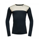 DEVOLD Lauparen Merino 190 Shirt Man raw white/ink/black - s&auml;rk M