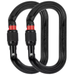 PETZL Oxan Screw-Lock 2-Pack black - karabiinid